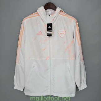 Arsenal Vestes Coupe Vent White Orange 2021/2022