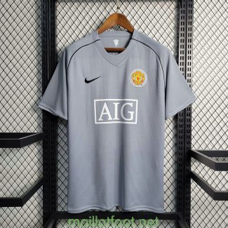 Maillot Manchester United Gardien De But Grey Retro 2007/2008