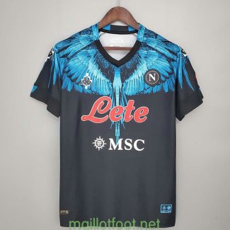 Maillot Napoli Kappa x Marcelo Burlon Black 2021/2022