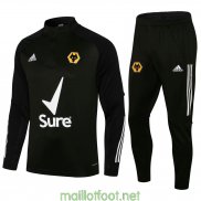 Wolves Sweat Entrainement Black + Pantalon Black 2021/2022