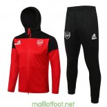 Arsenal Veste Capuche Red I + Pantalon Black I 2022/2023