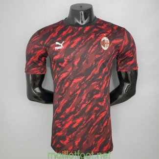 Maillot Match AC Milan Tracksuit Red Black 2021/2022