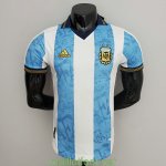 Maillot Match Argentine Commemorative White Blue 2021/2022