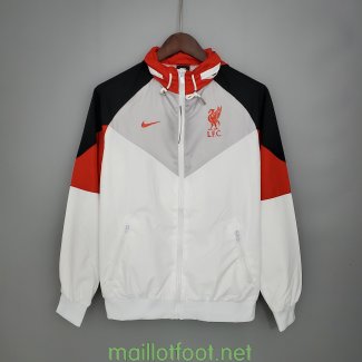 Liverpool Vestes Coupe Vent Black White Red 2021/2022