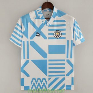 Maillot Manchester City Pre Match Blue White 2022/2023