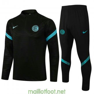 Inter Milan Sweat Entrainement Black + Pantalon Black Blue 2021/2022