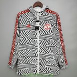 Manchester United Vestes Coupe Vent White Stripes 2021/2022