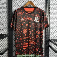 Maillot Flamengo Pre Match Black Red 2022/2023