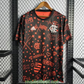 Maillot Flamengo Pre Match Black Red 2022/2023
