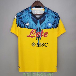 Maillot Napoli Kappa x Marcelo Burlon Yellow 2021/2022