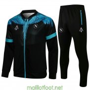 Napoli Kappa x Marcelo Burlon Veste Black + Pantalon Black 2021/2022