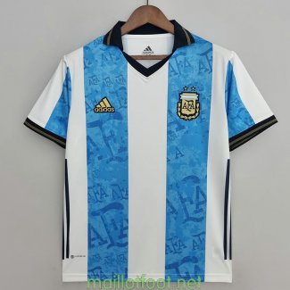 Maillot Argentine Commemorative White Blue 2021/2022