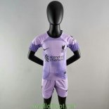 Maillot Liverpool Enfant Gardien De But Purple 2022/2023